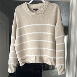 Quince 100% Organic Cotton Striped Crew Sweater